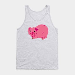 Pink Piggy Bank Tank Top